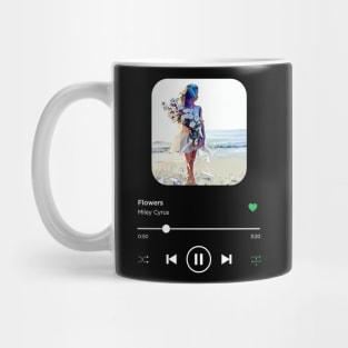 Flowers, Miley Cyrus, Music Playing On Loop, Alternative Album Cover Mug